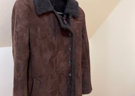 jilsander mouton leather coat