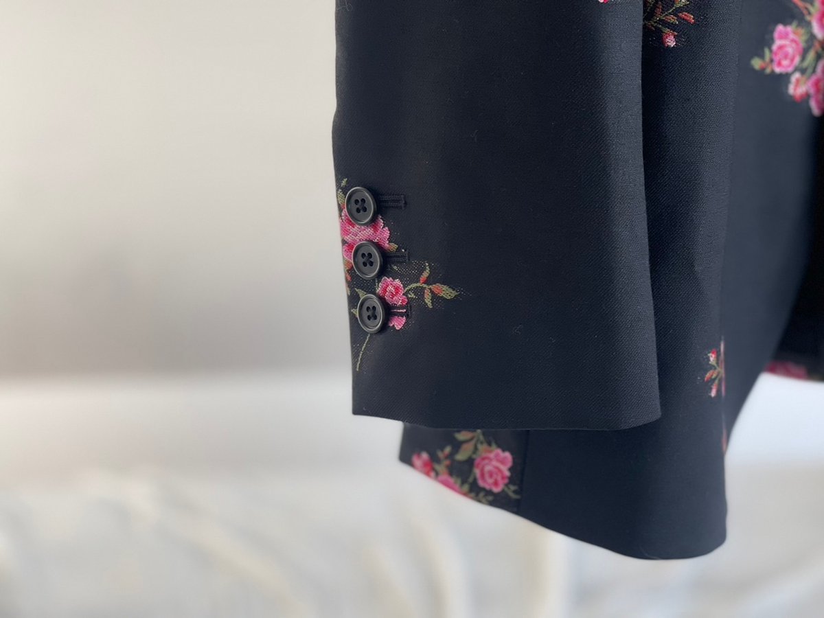 red valentino 2021aw gabardine jacquard flower