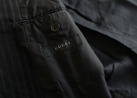 gucci stripe set up suit