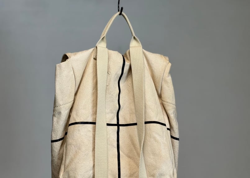 mason margiela atelier logo back pack | weekend