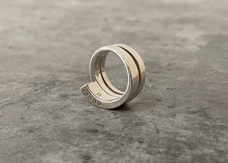 gucci snake silver ring 15号