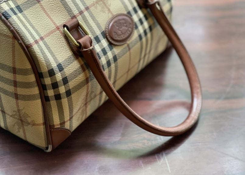 バッグ vintage Burberry mini boston bag 楽天市場】バーバリー ヴィンテージ ハンドバッグ ミニボストン
