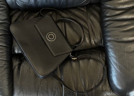 celine leather shoulder bag