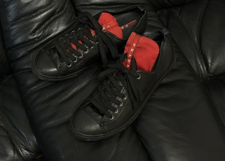 90-00s prada sports leather sneaker