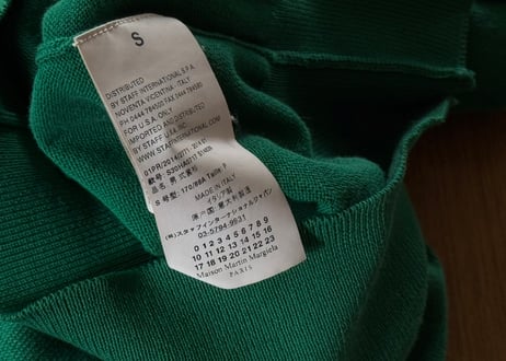 maison margiela elbow patch cardigan
