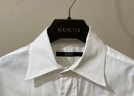 gucci dress shirt white
