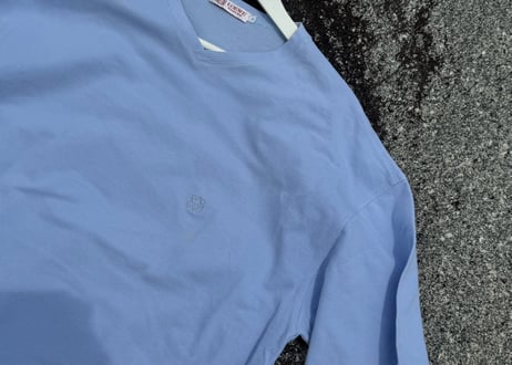80-90s loewe anagram logo blue tops