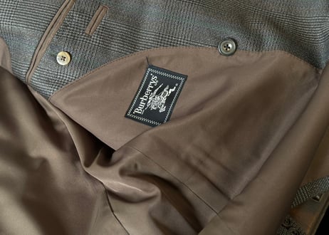 burberry double set up suit