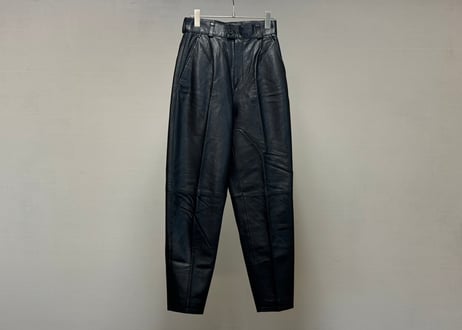 90s leather tack trousers