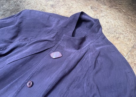 80s suede purple coat