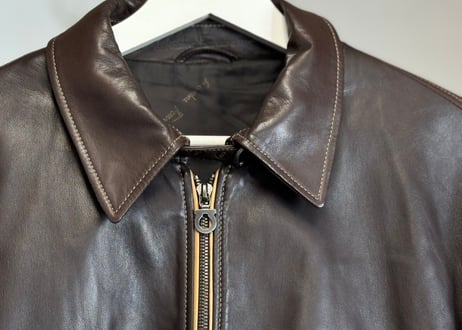 salvatore ferragamo leather jacket