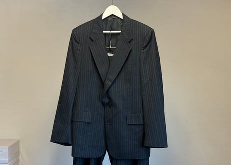 dior stripe single set up suit