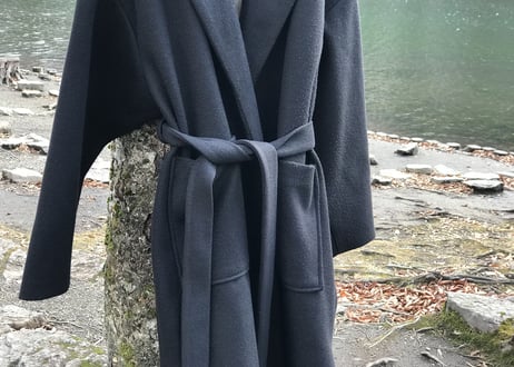 young min over size long coat