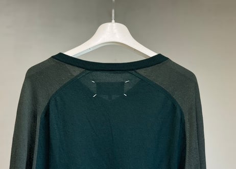 maison margiela switch green knit