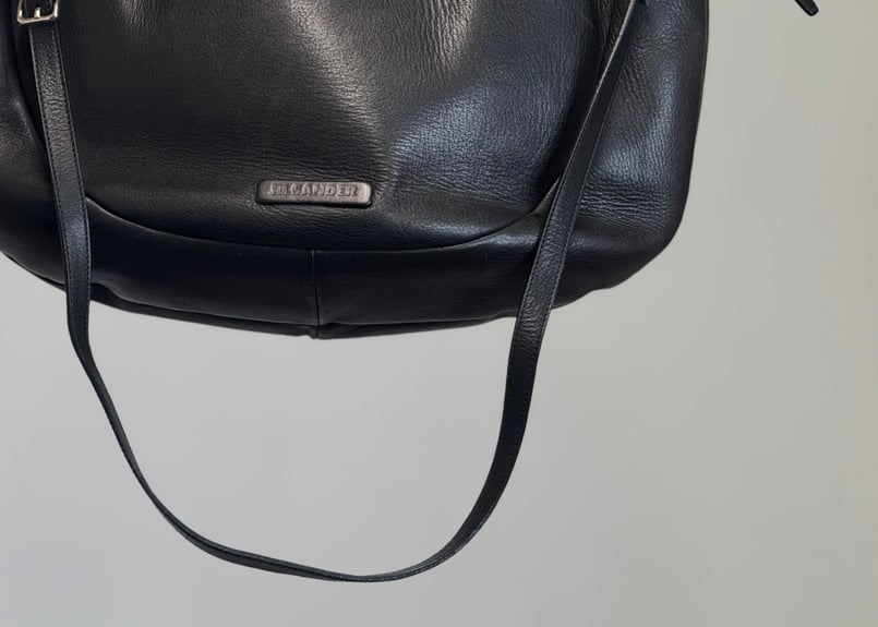 jilsander logo leather shoulder bag | weekend t
