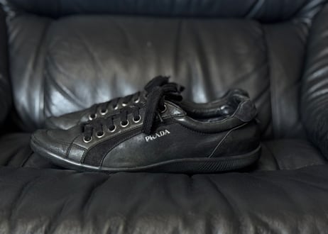 prada sports leather sneakers