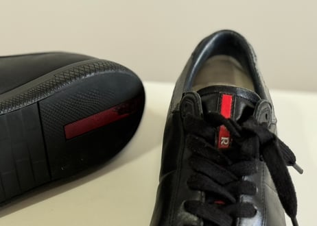 90-00s prada sports leather sneaker #b