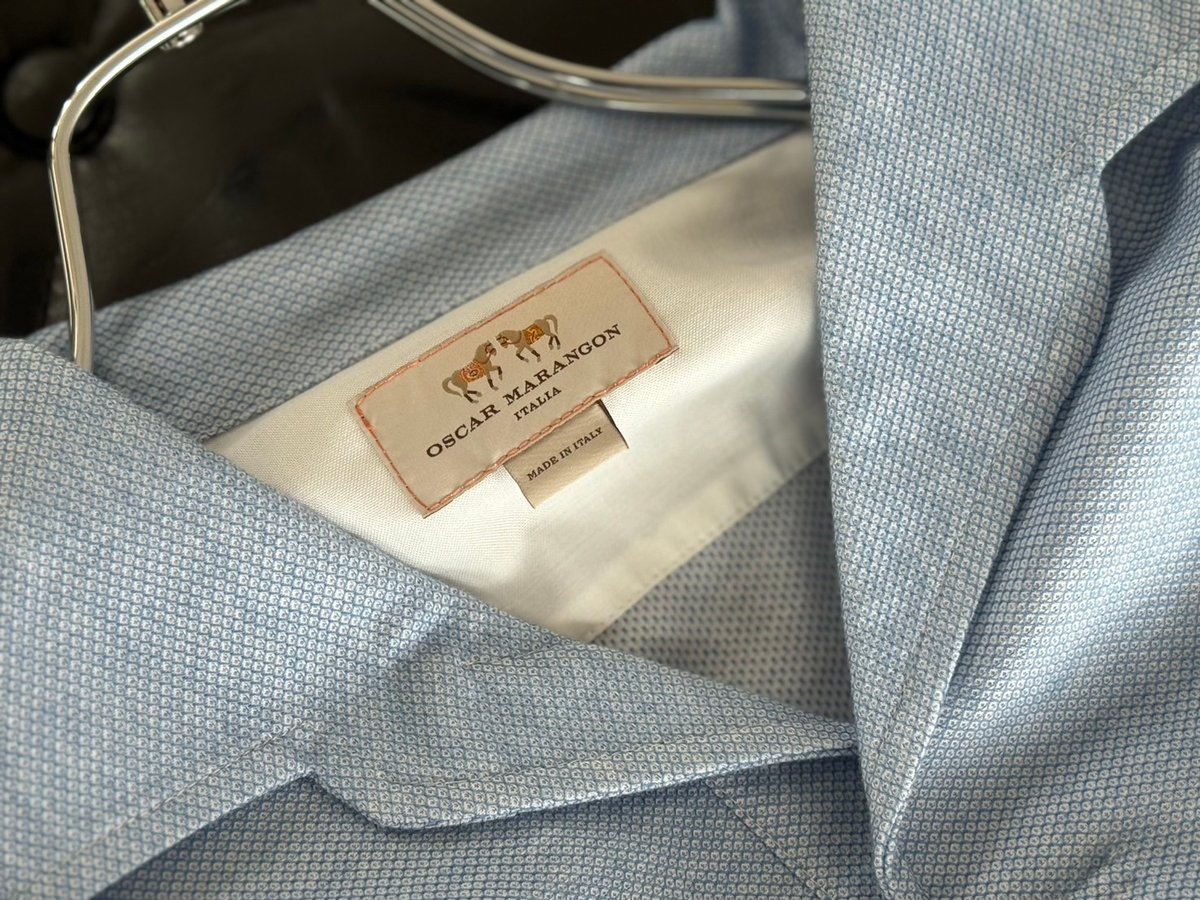 oscar marangon shirt blue | weekend tokyo
