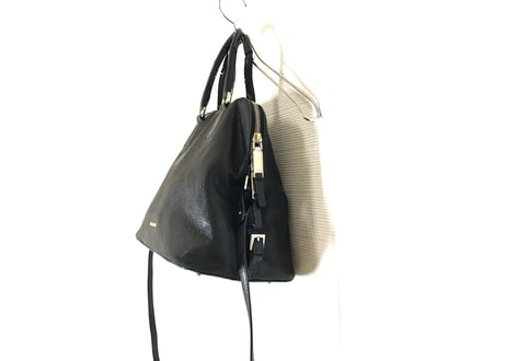 jilsander leather bag black