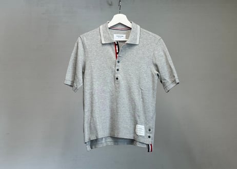 thom browne tricolor polo shirt