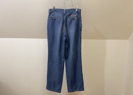 80s kenzo wide tack denim