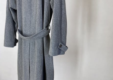 yves saint laurent  cashmere wool belt coat