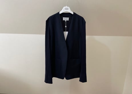 maison margiela 2020ss ”再構築” collar less jacket dead stock