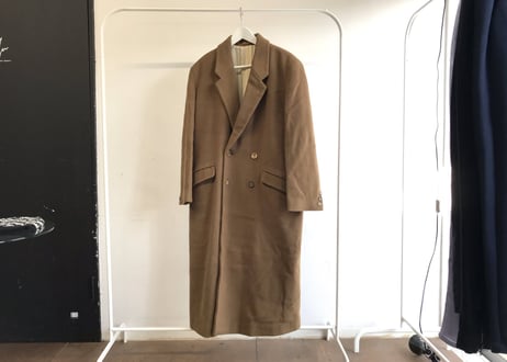 80-90s cashmere wool chesterfield coat