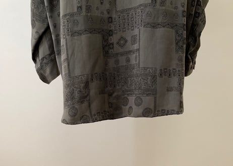 lanvin over size cupro shirt