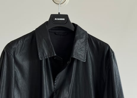 jilsander "初期" fake leather coat