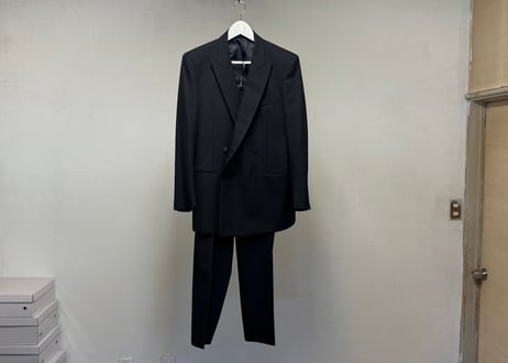 saint laurent double black setup suit