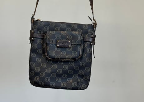 loewe anagram logo shoulder bag