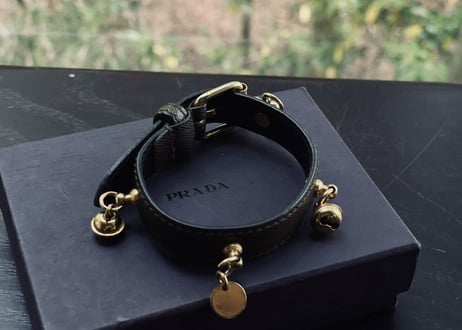 prada leather leather bracelet