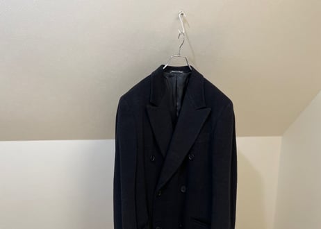 giorgio armani double chesterfield coat