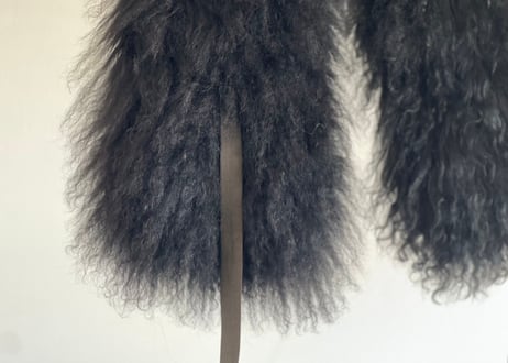 giorgio armani mongolian lamb fur stole