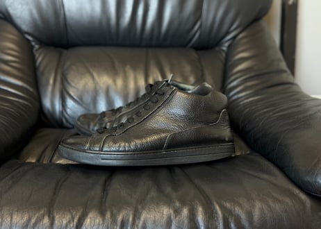 prada leather sneakers #1