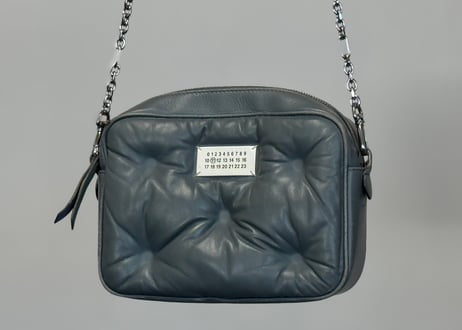 maison margiela gram sram leather bag "limited color blue"