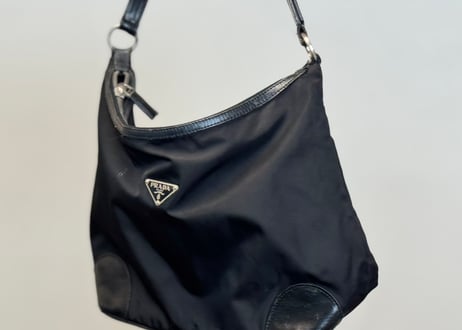 prada nylon logo bag