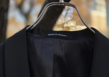 agnes b madein Flance tuxedo set up suit dead stock