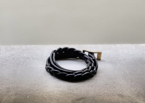 yves saint laurent rive gauche leather bracelet