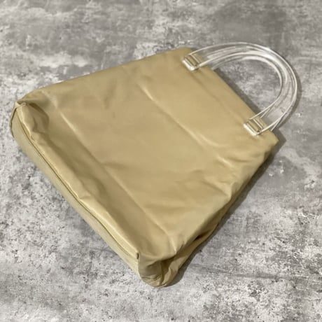 prada clear handle bag