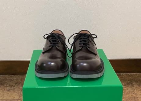 bottega veneta 2020 clear sole shose dead stock 42 dark brown