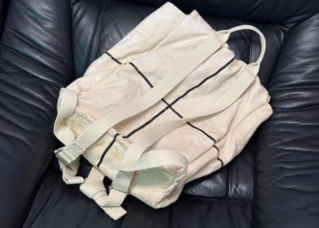 mason margiela atelier logo back pack