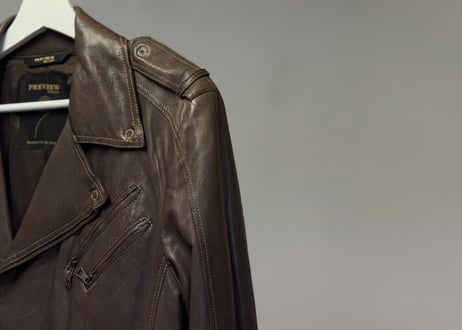 preview made in Italy leather belted coat