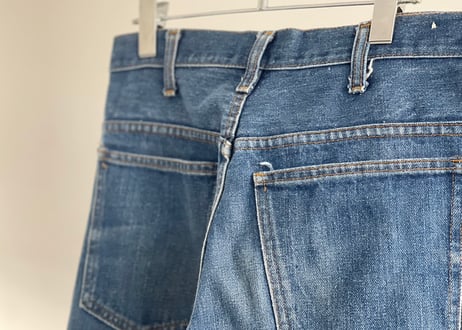 70's jc penny flare denim pants