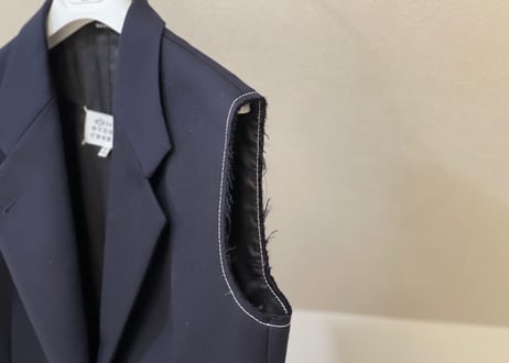 maison margiela 2017aw sleeve less long coat dead stock