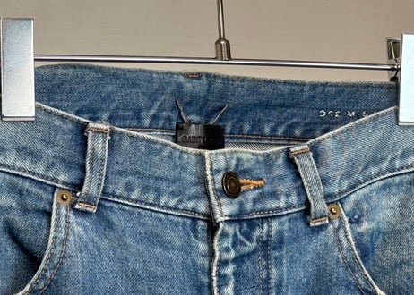 saint laurent paris crash logo denim
