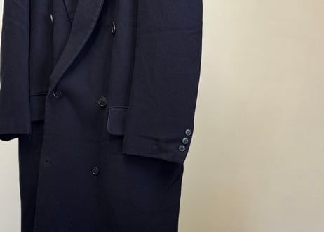 cashmere double long coat #N