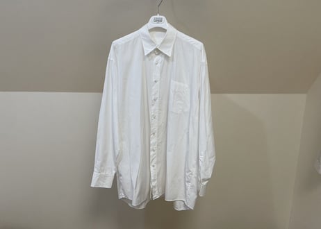 maison margiela "白タグ" over size long shirt