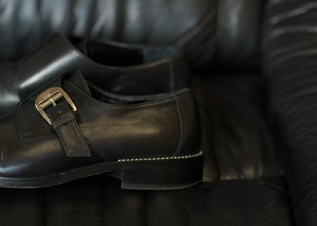 gianni versace studs leather shoes